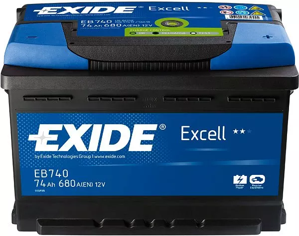 Аккумулятор Exide Excell EB740 R+ (74Ah)