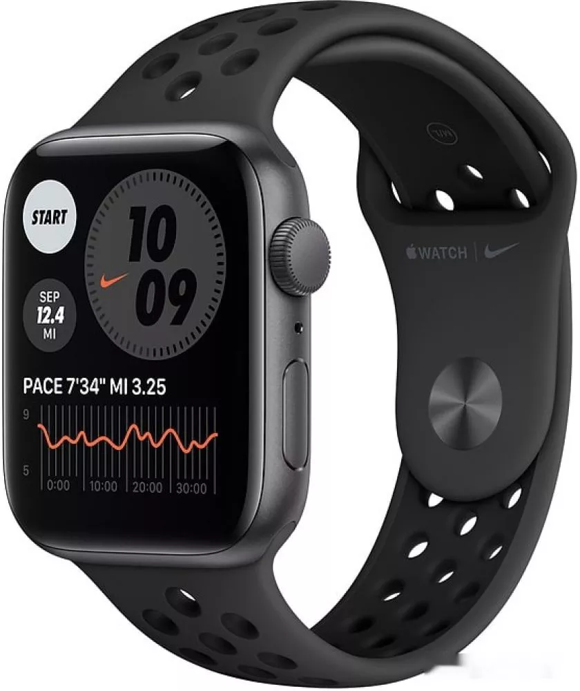 Умные часы Apple Watch SE Nike 44mm Aluminum Space Gray (MYYK2)- фото
