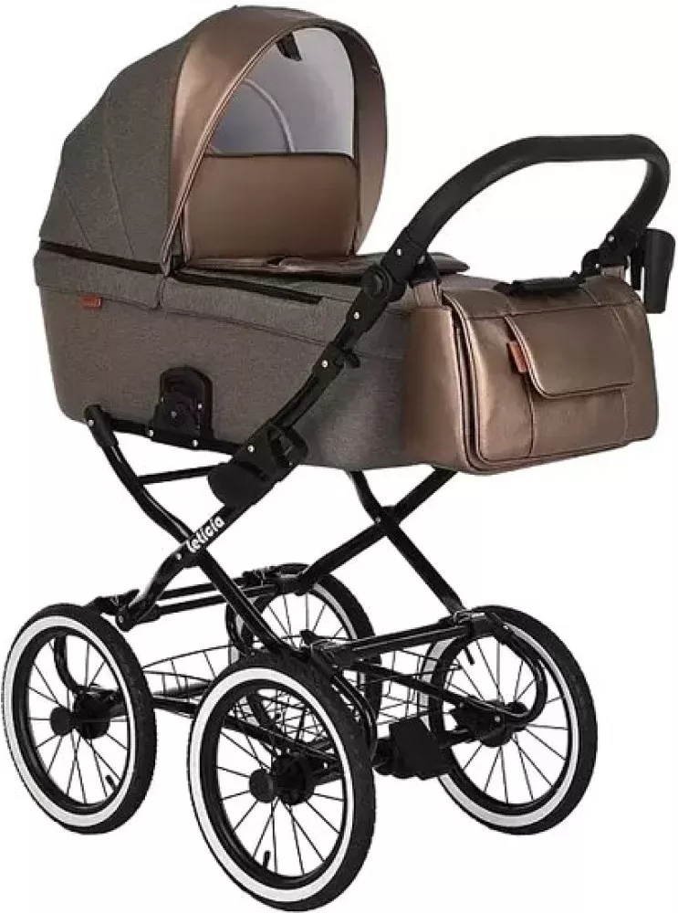 Коляска-люлька Pituso Leticia Classic (511/CL, chocolate/brown metalic)- фото2
