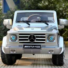 Детский электромобиль Baby Maxi Mercedes-Benz G55 AMG Silver Paint LUX- фото3